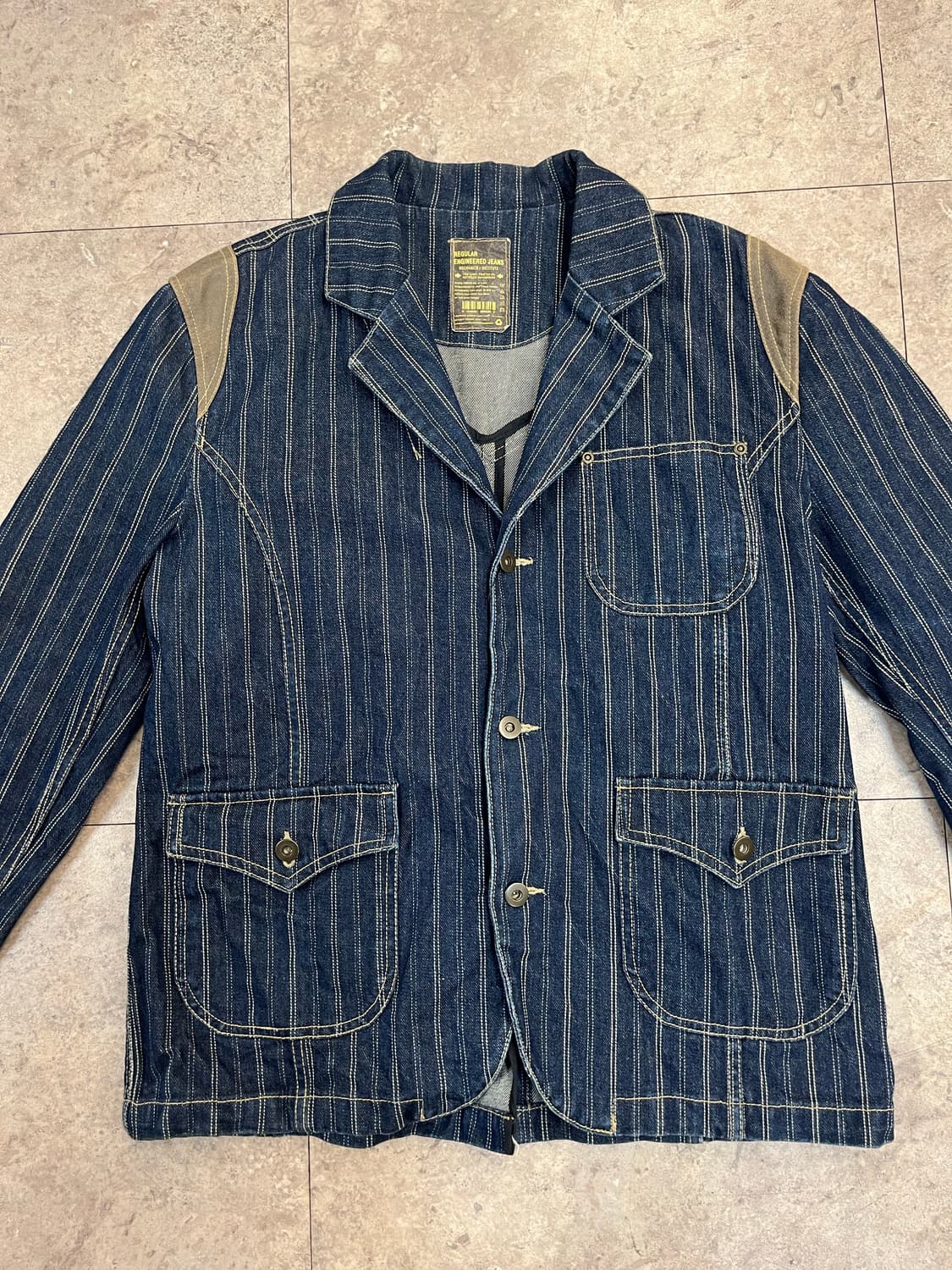 빈티지 스트라이프 엔지니어드 진 데님 자켓 #csz3010 상품이미지4