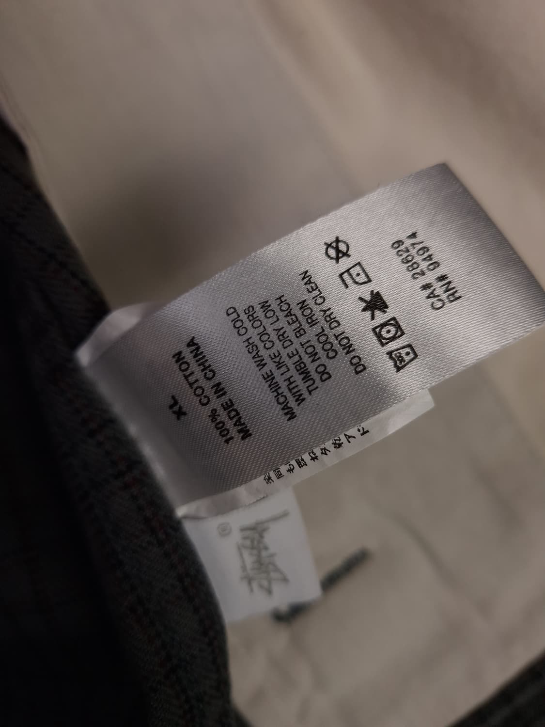 오리지날 스투시 체크 그레이 개러지 자켓 상품이미지6