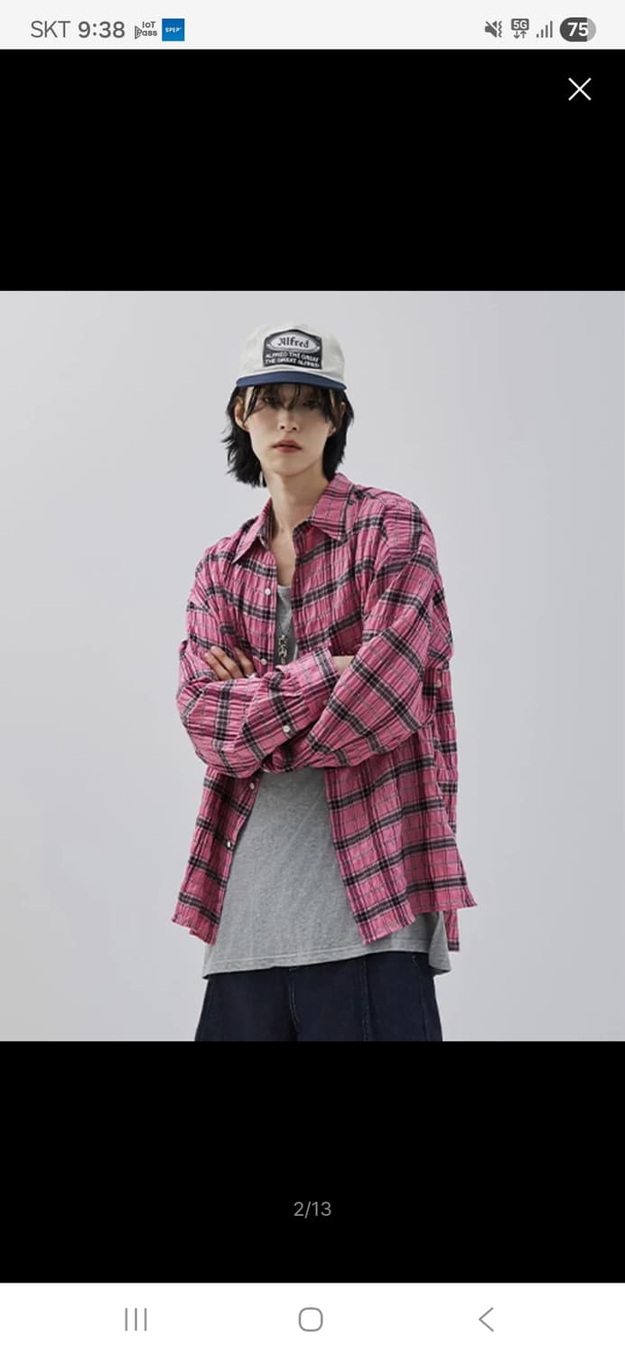 밈더워드로브 믹스베리 핑크 셔츠 3사이즈 새제품 상품이미지1