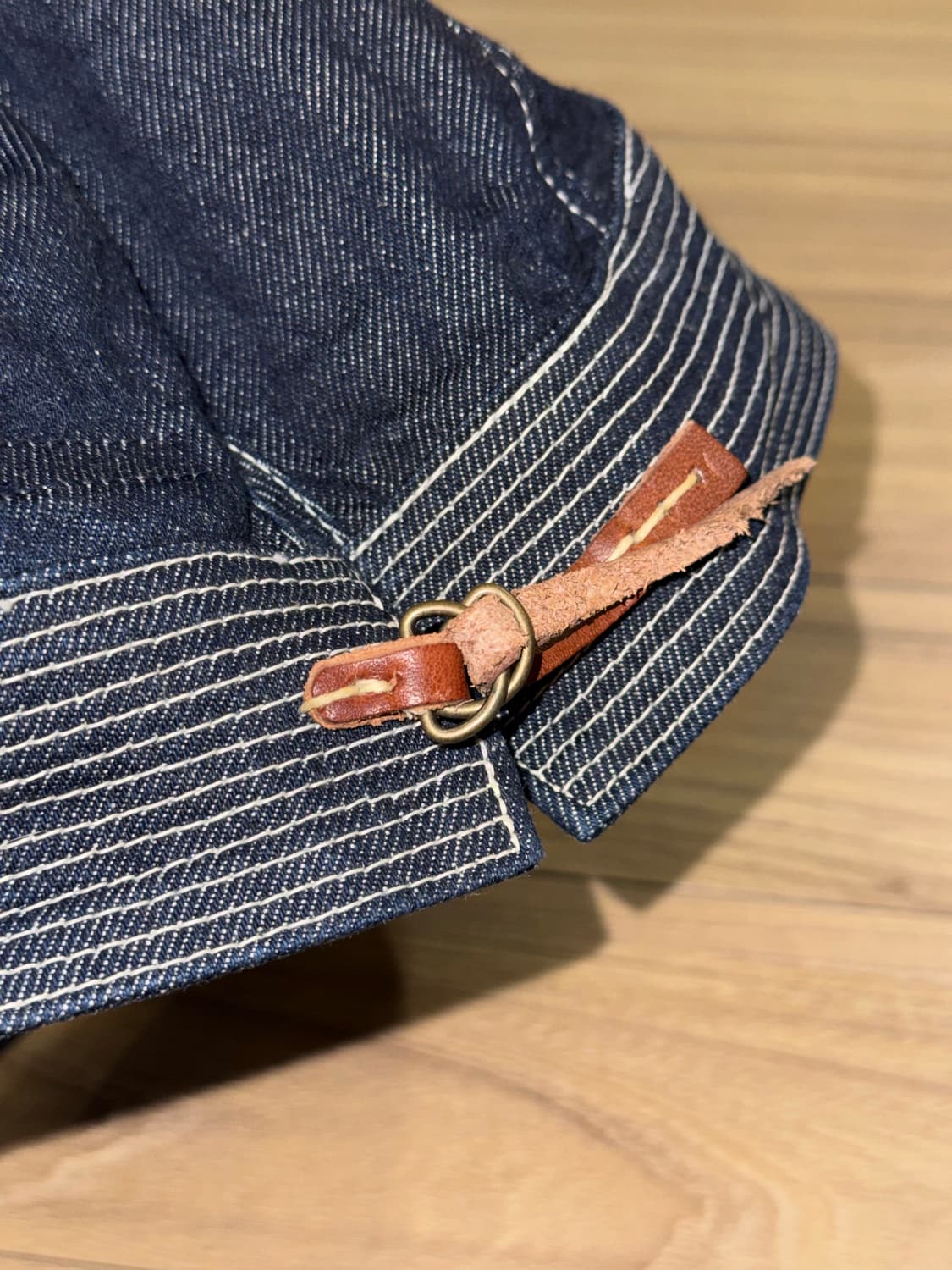 캐피탈 11.5oz 데님 노인과 바다 캡 다크 인디고 모자  상품이미지3