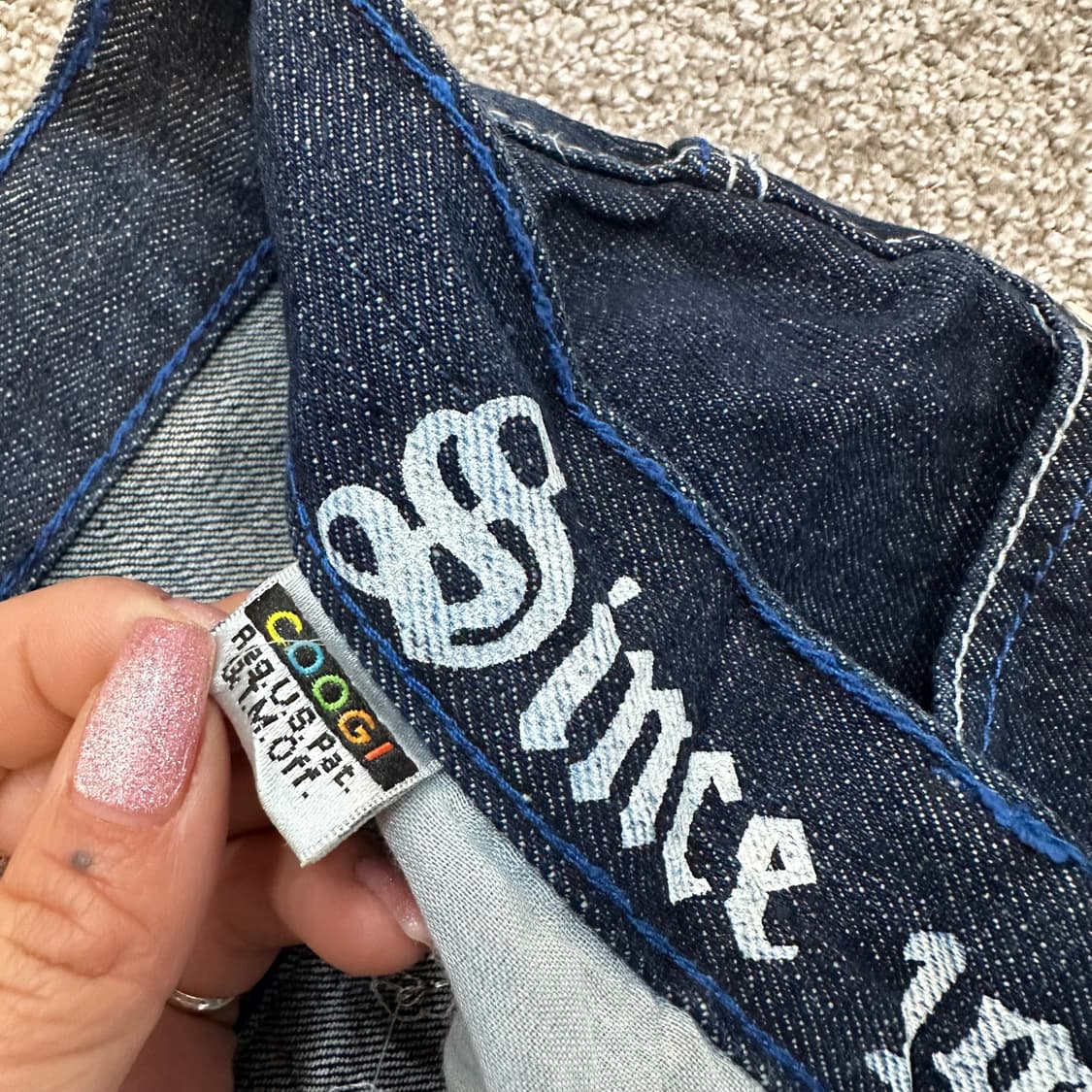 쿠지 블루 데님 스케이터 팬츠32 상품이미지7