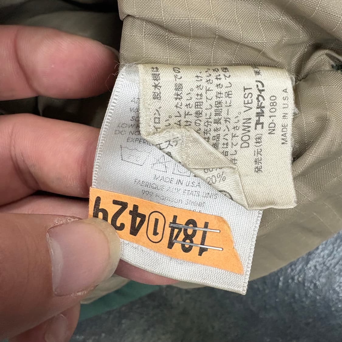 (100)90s usa노스페이스패딩조끼 상품이미지5