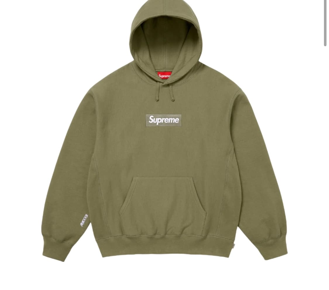슈프림 박스로고 후드 라이트 올리브 25FW XL 상품이미지1