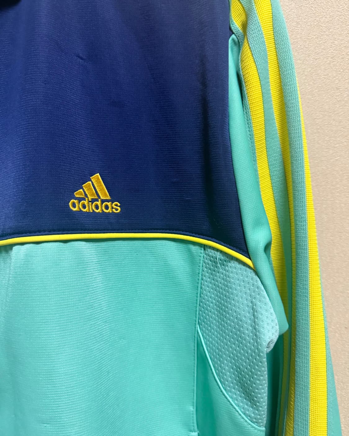 ADIDAS 아디다스 HSM 니트 수트 민트 옐로우 상품이미지2