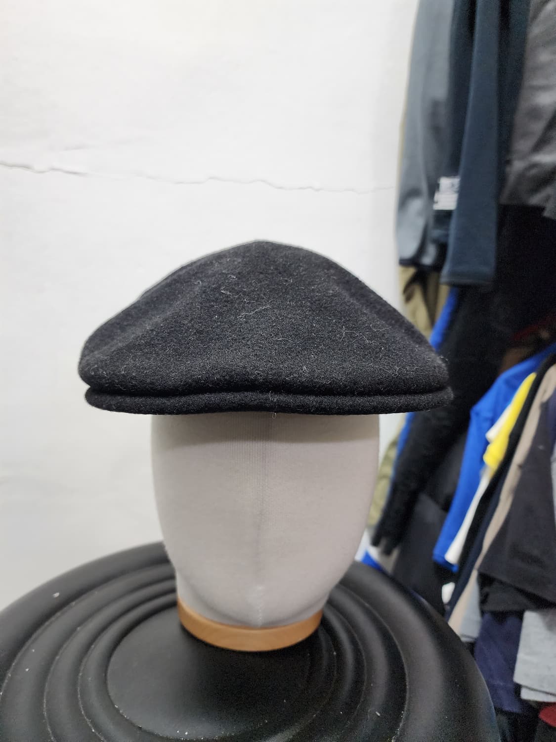 캉골 wool 블랙 헌팅캡 상품이미지3