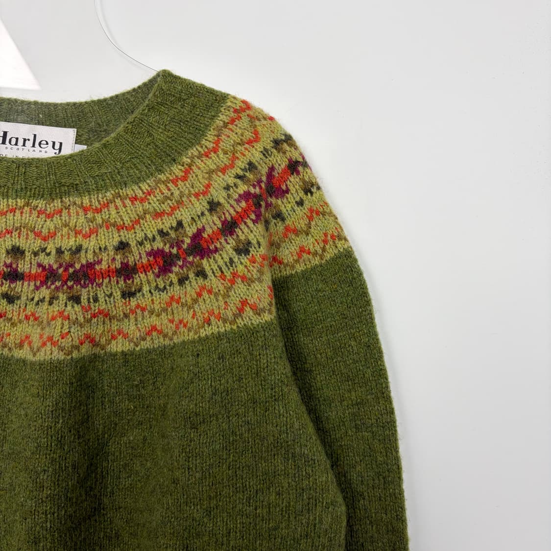할리오브스코틀랜드 패턴 니트 티셔츠 상품이미지4