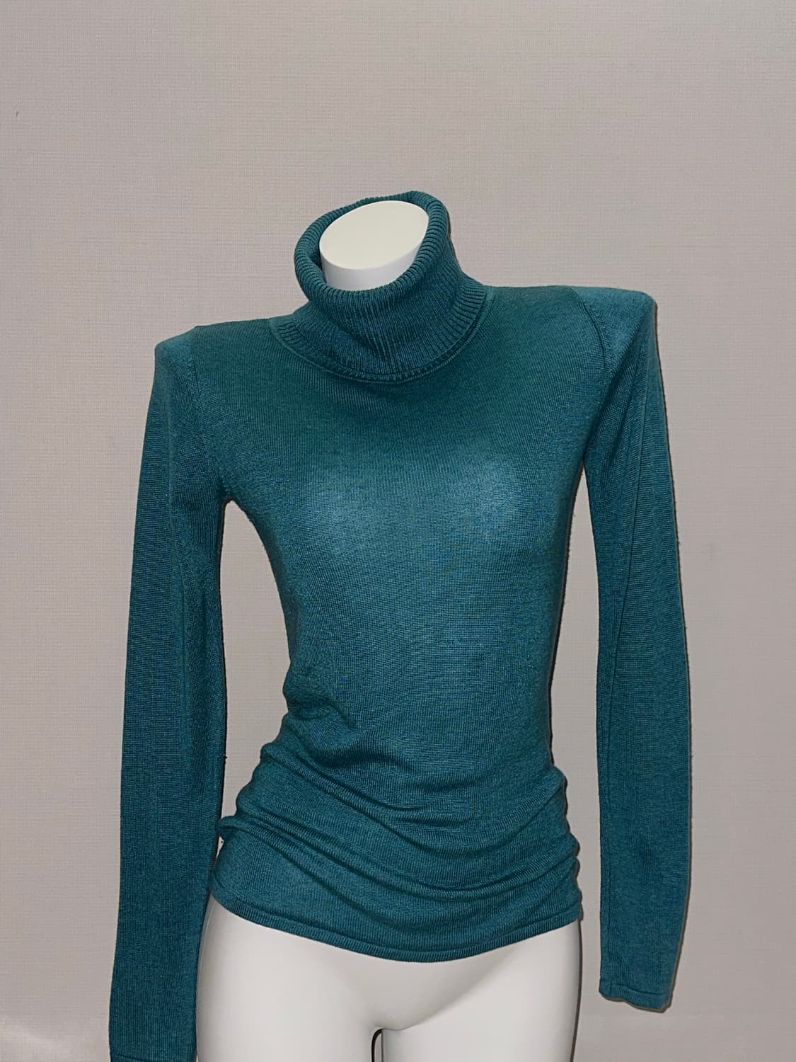빈티지 청록 폴라 니트 상품이미지2