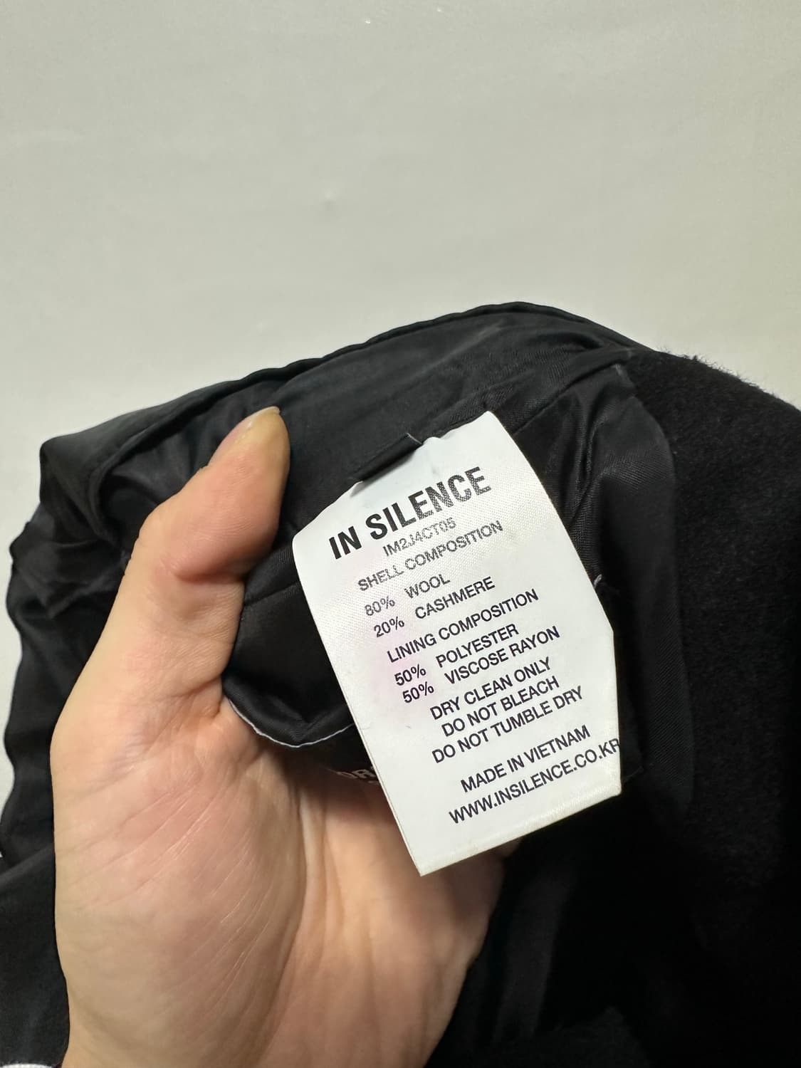 인사일런스 캐시미어 더블코트 상품이미지5