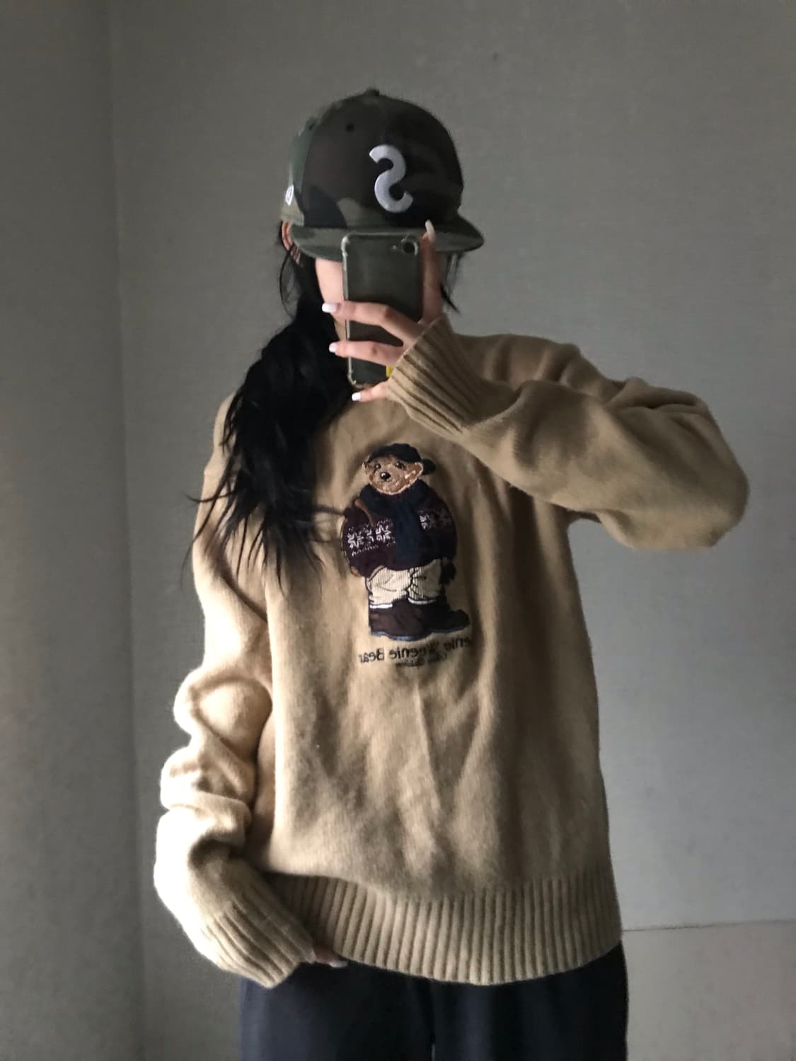 티니위니 베이지 베어 니트 상품이미지2