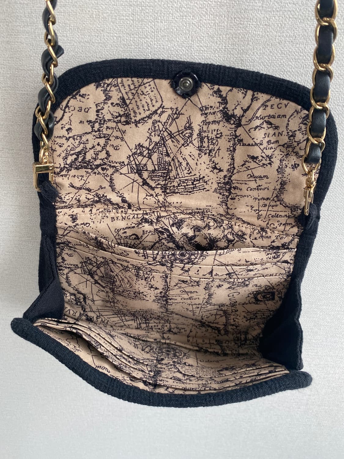 빈티지 퀼트 지갑 가방 상품이미지5