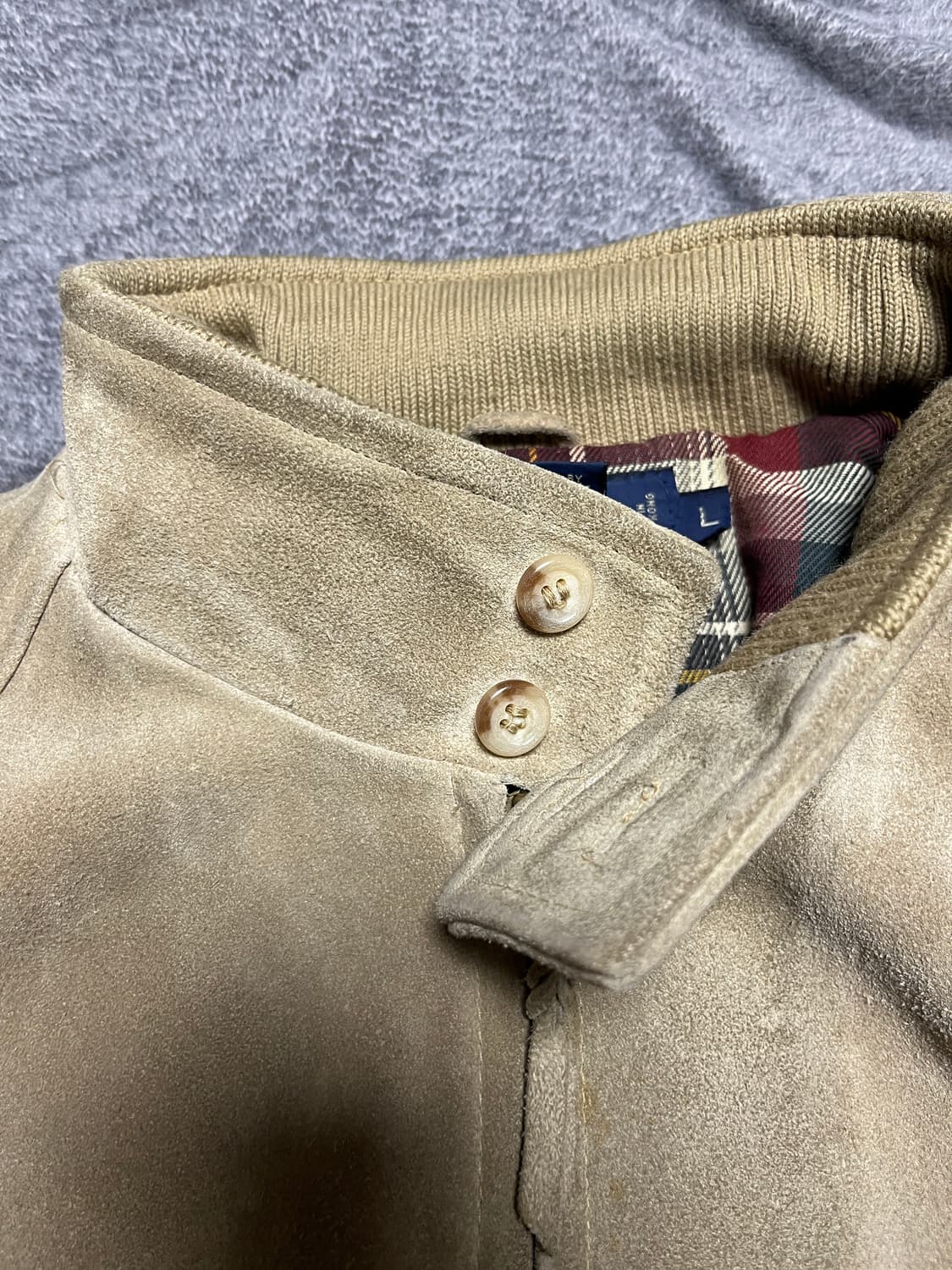 [L] 폴로 랄프로렌 90s 스웨이드 바라쿠타 해링턴 이종원 자켓 상품이미지9