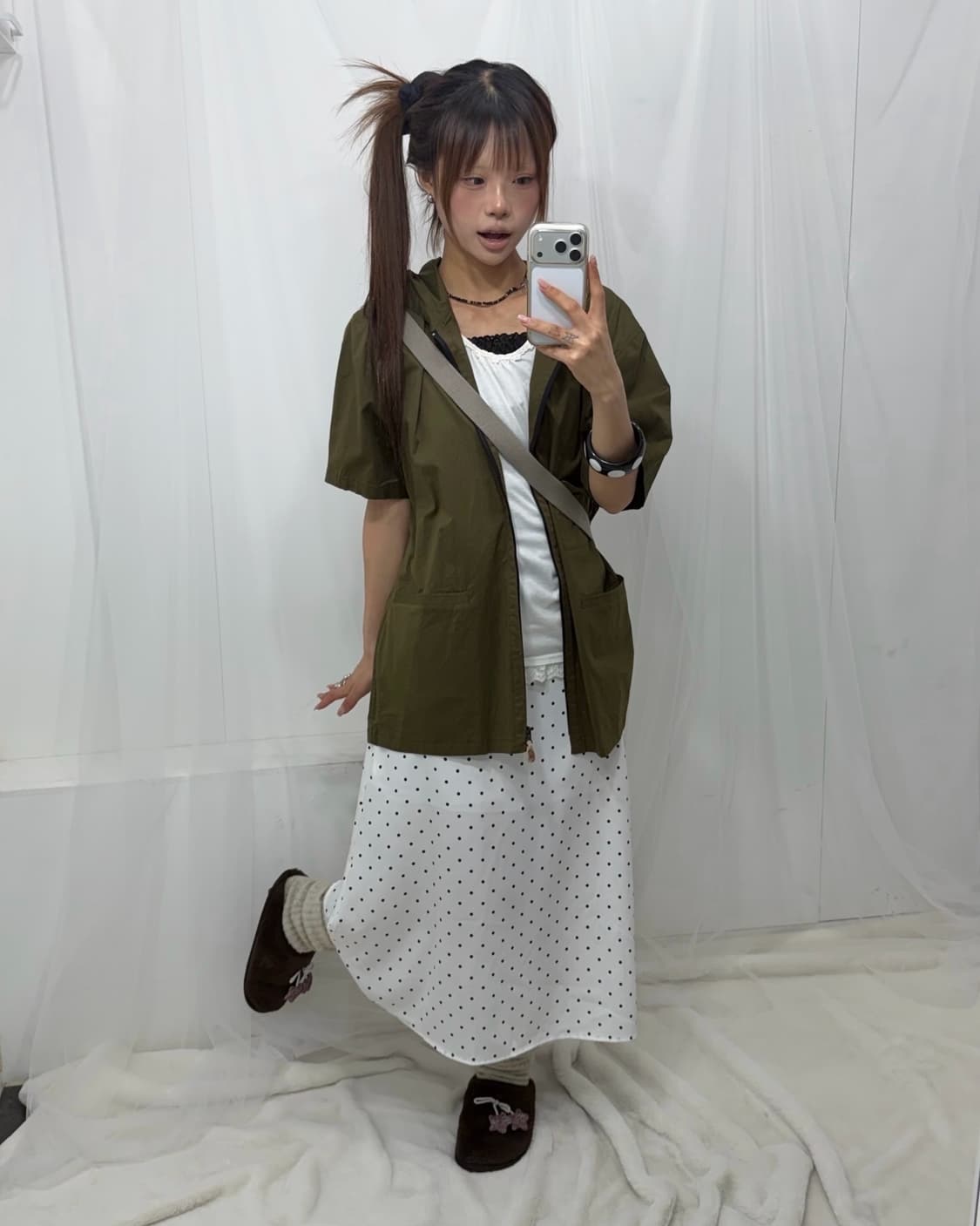 𖤐카키 너드 모리set𖤐  상품이미지1