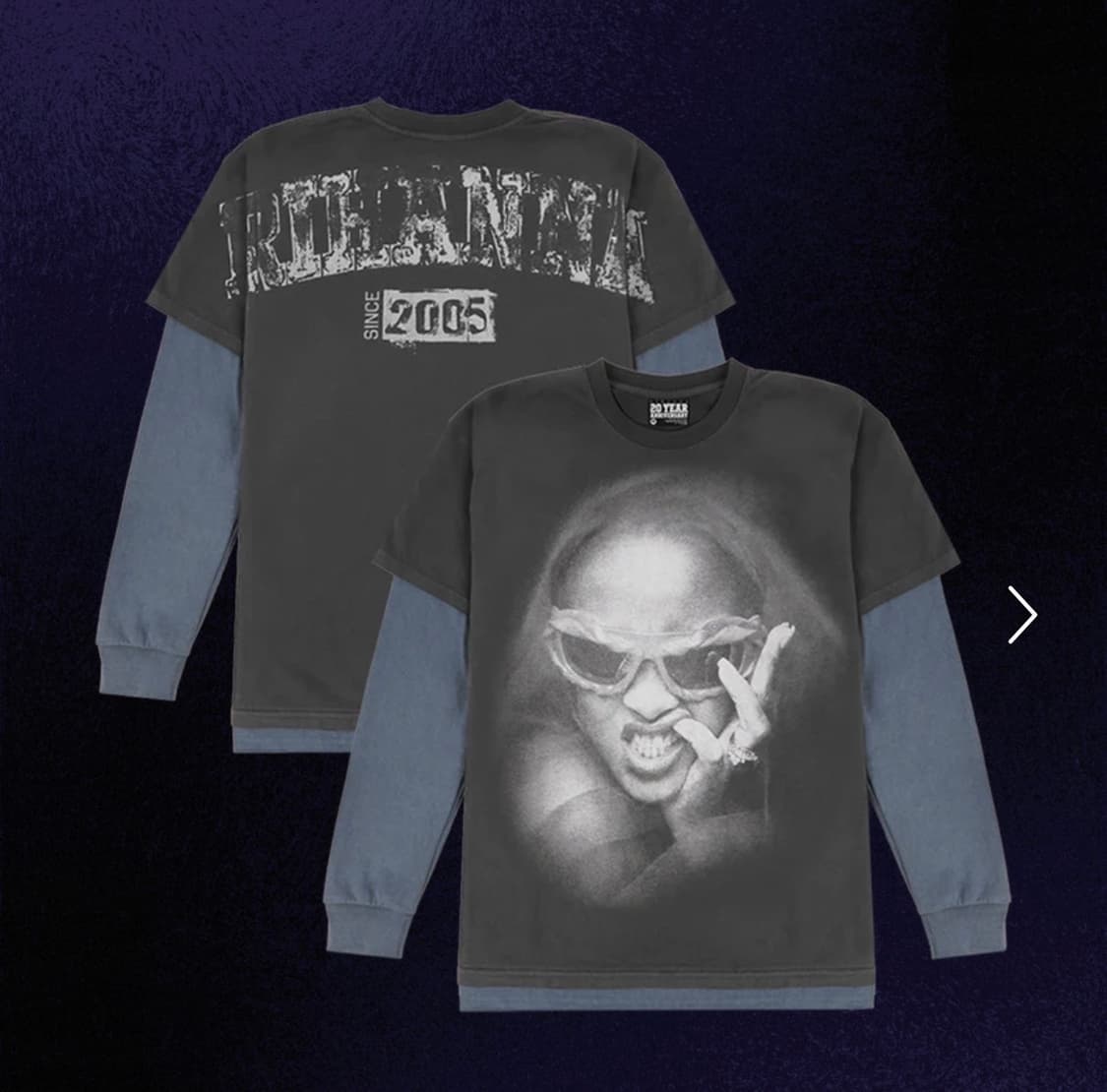 asap rocky 착용)리한나 20주년 기념 롱슬리브 s사이즈 새상품 상품이미지1