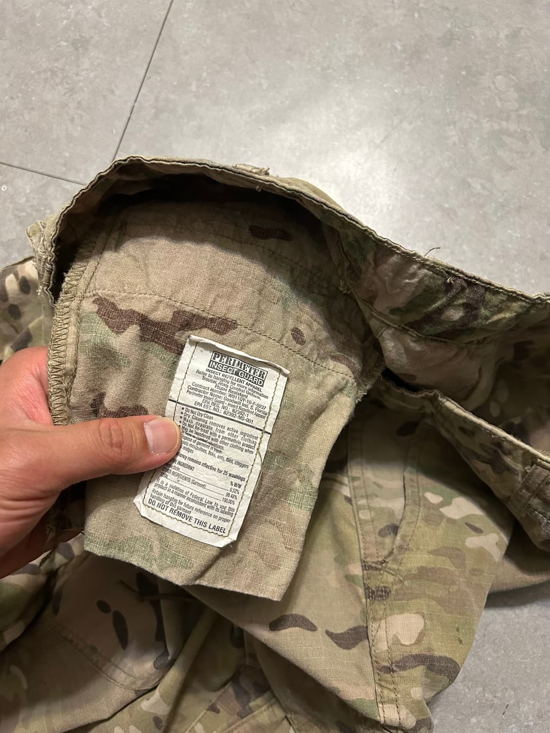 USA 미군 멀티캠  오리지널  BDU 방염 필드팬츠  32인치 상품이미지9