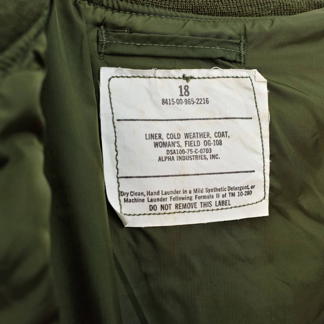 70's alpha field jacket liner 상품이미지6