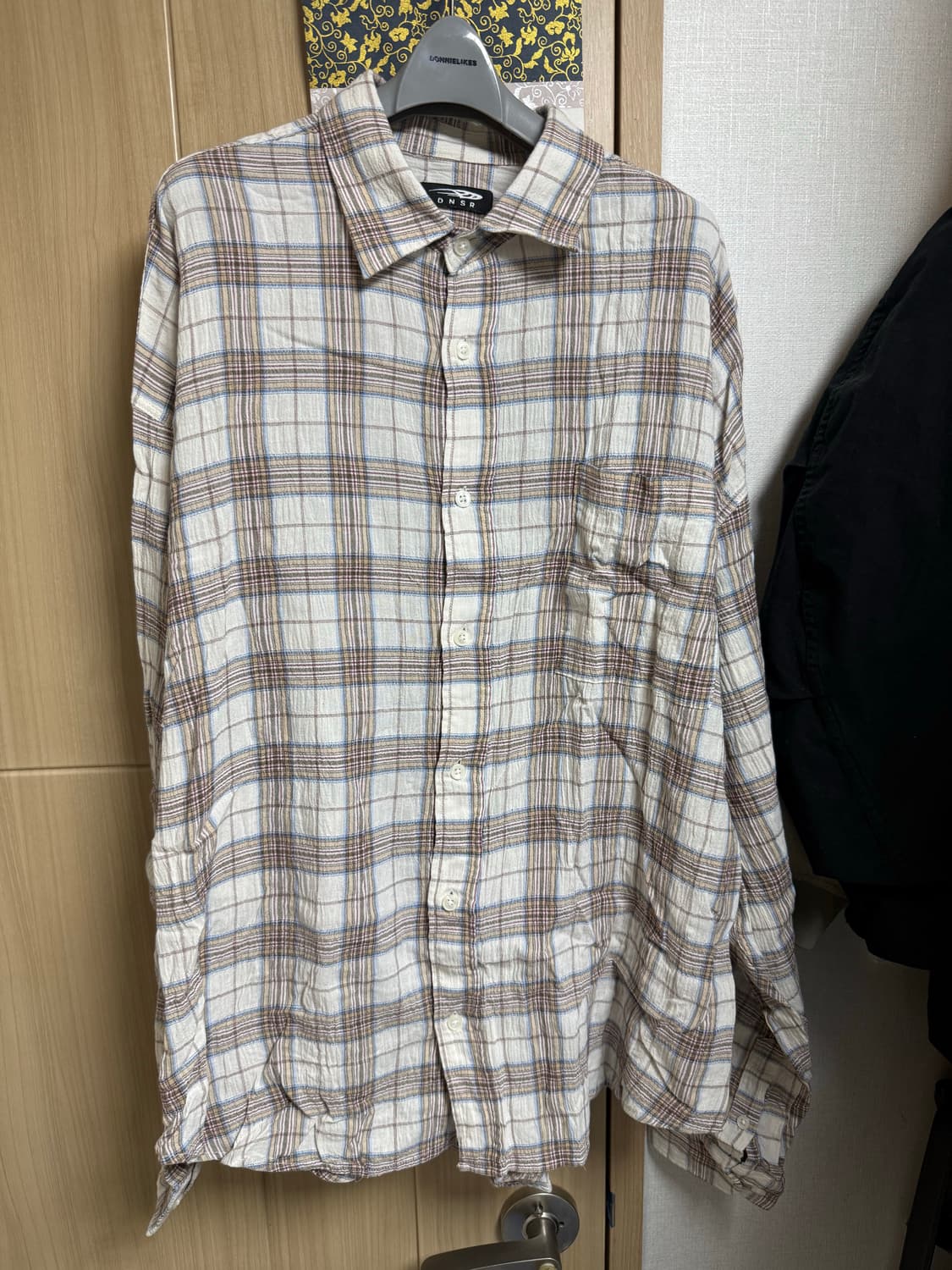 [L] DNSR 오버사이즈 체크 셔츠 상품이미지1