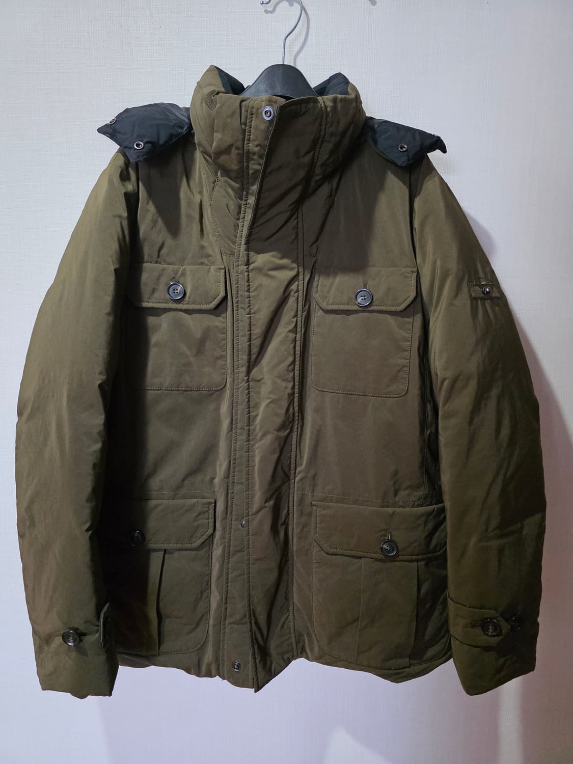 series 남성 카키 패딩점퍼 상품이미지1