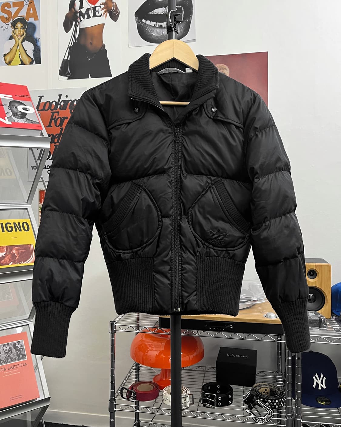 아디다스 00s 크롭 다운 패딩 블랙 상품이미지5