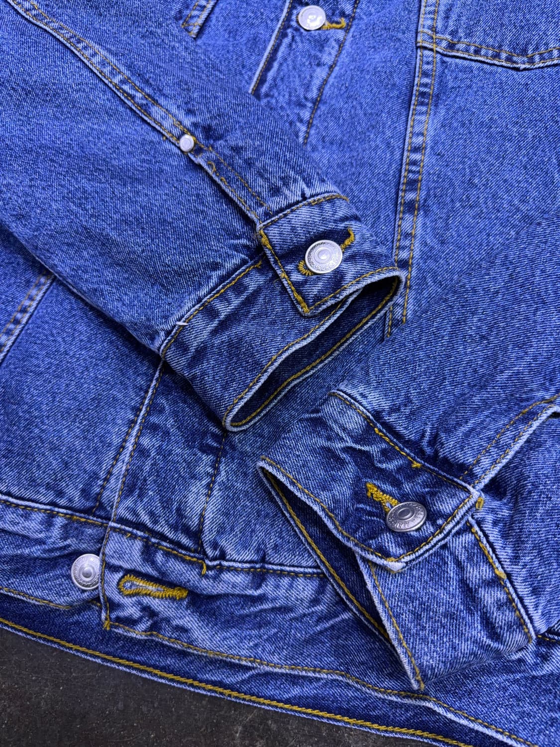 자라 쉐르파 양털 데님자켓 청자켓 XL 상품이미지8