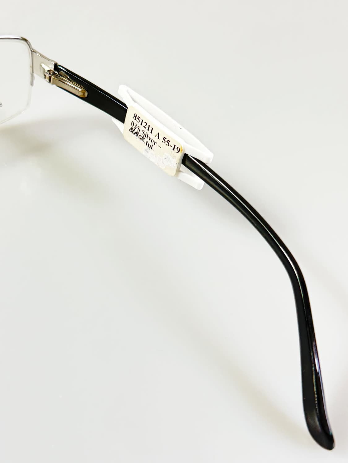 90s FUTIS 실버 메탈 반무테 스퀘어 빈티지 안경 상품이미지6