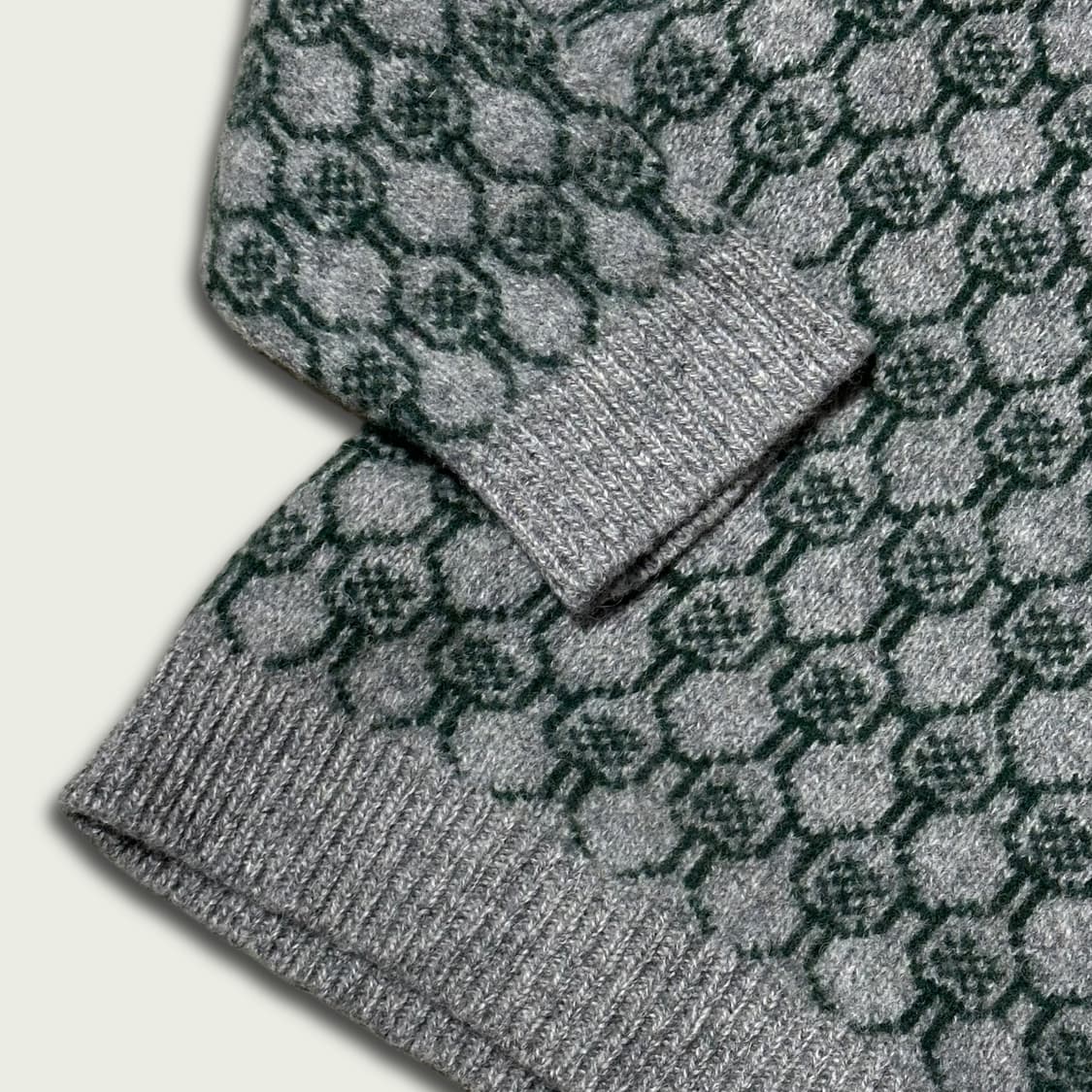 베네통 셔틀랜드 울 패턴 니트 상품이미지1