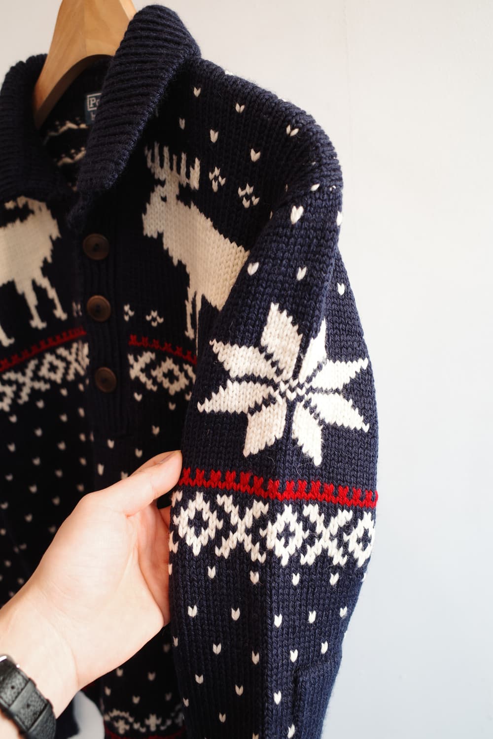 PoloRalphLauren 폴로 랄프로렌 눈꽃패턴 울 니트 상품이미지6