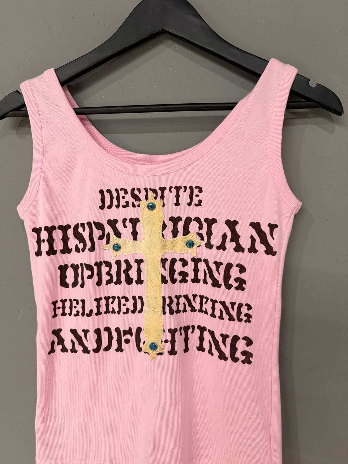 lettering & cross detail sleeveless  상품이미지6