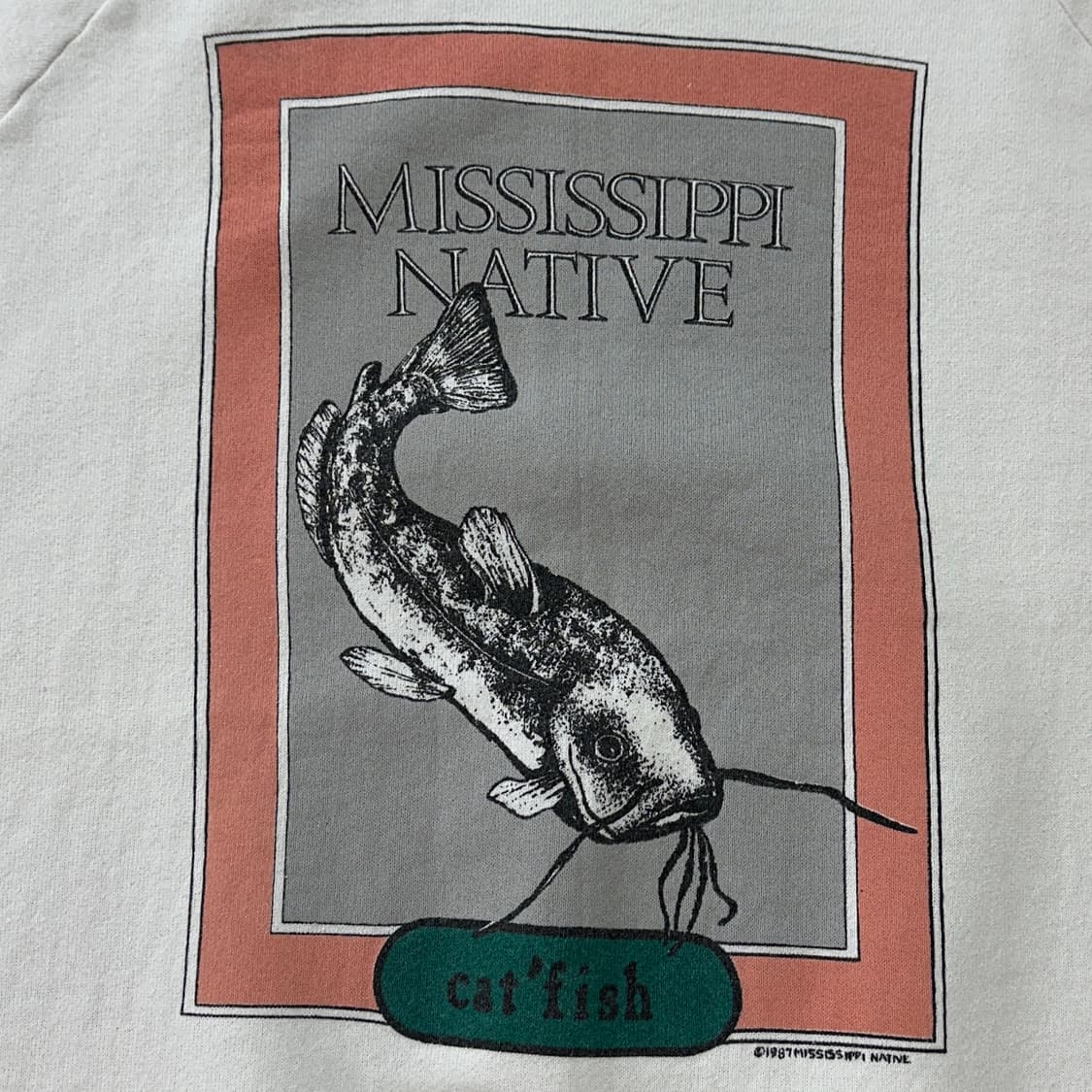 80s USA FOTL 메기 빈티지 스웻셔츠 M 상품이미지3