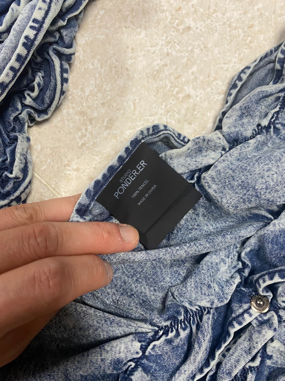 폰더럴 ponder.er 데님 셔츠 상품이미지6