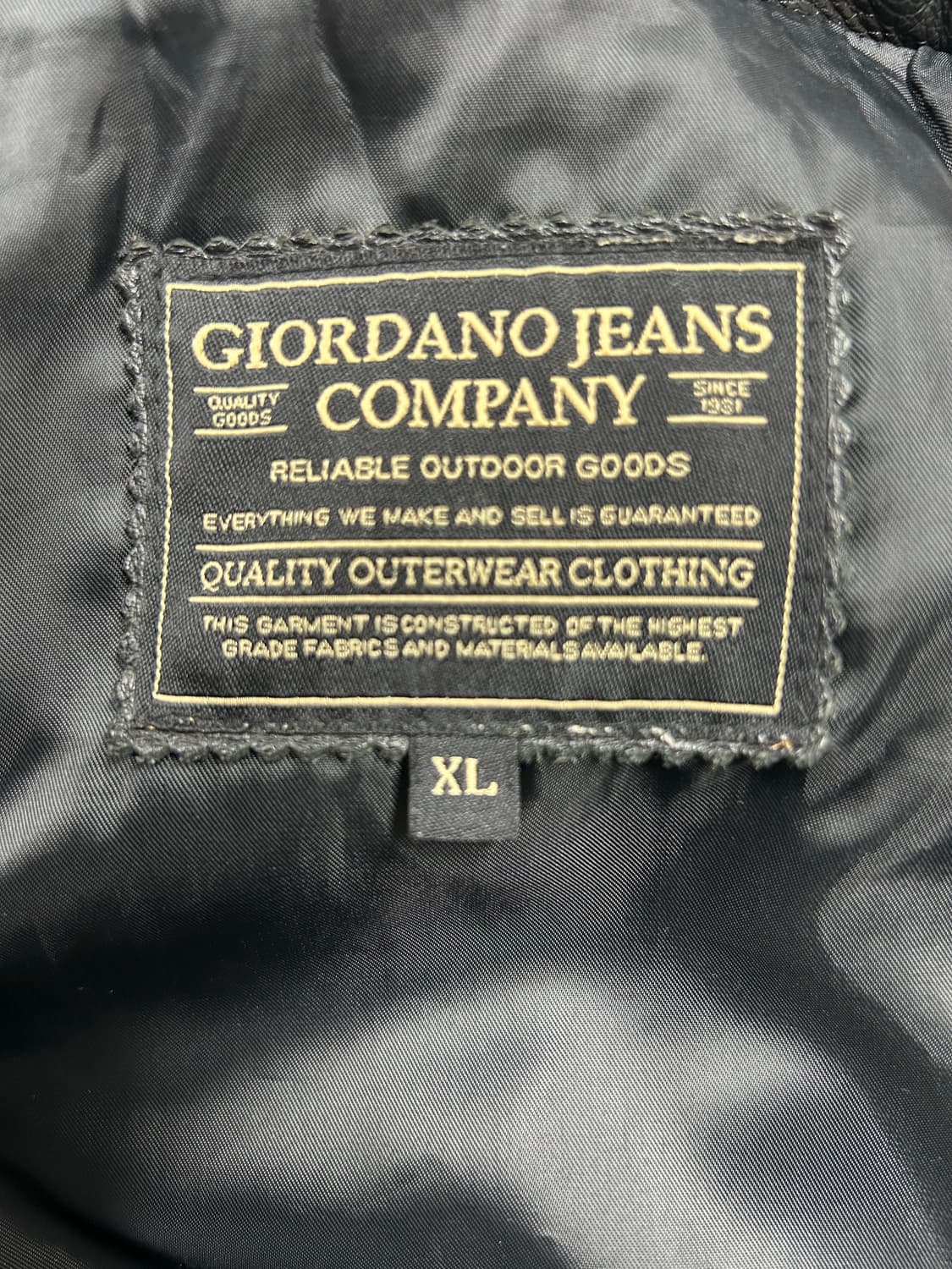 90s 지오다노 진스 레더 카 코트 상품이미지5