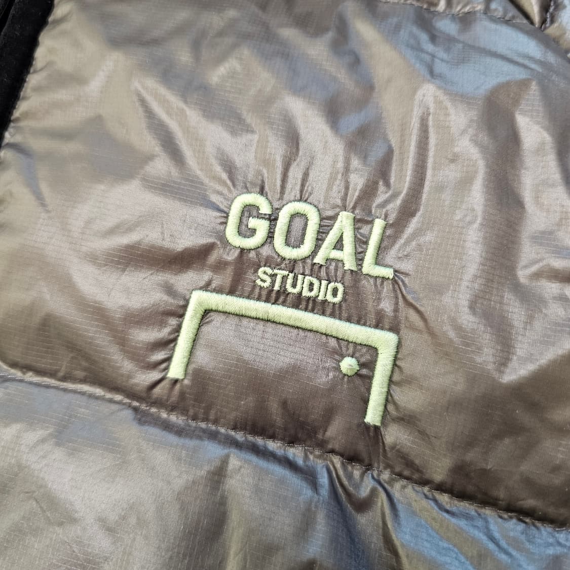 L 100~105 골스튜디오 라이트 다운 자켓 패딩 그레이 덕 80:20 상품이미지6