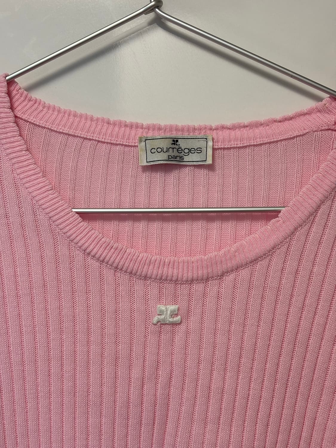 Courreges Pink Sweater 꾸레주 니트 상품이미지1