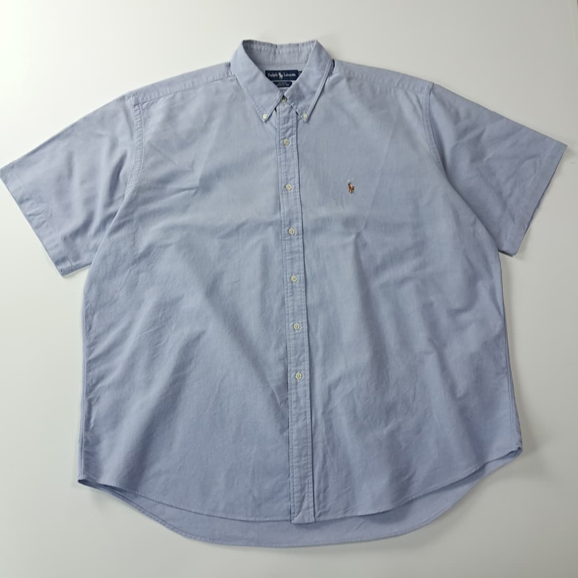 CK838 2XL 폴로 90s 블레이크핏 클래식 블루 반팔 셔츠 남방 상품이미지1