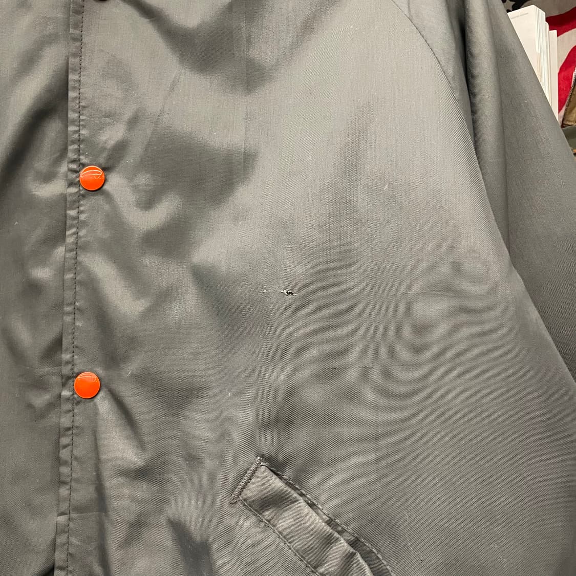 80s 버트윈 USA 베이스볼 팀 새틴 자켓 상품이미지6