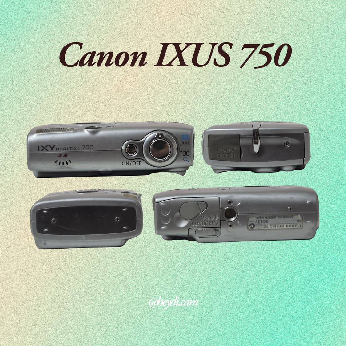 (아일릿 원희) 캐논 ixus750 IXY700 실버 상품이미지2