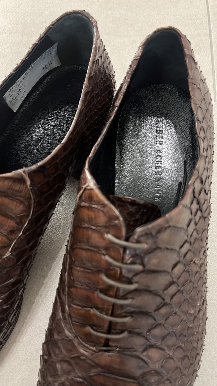 [44] 하이더아커만 14FW 파이톤 슈즈 상품이미지3