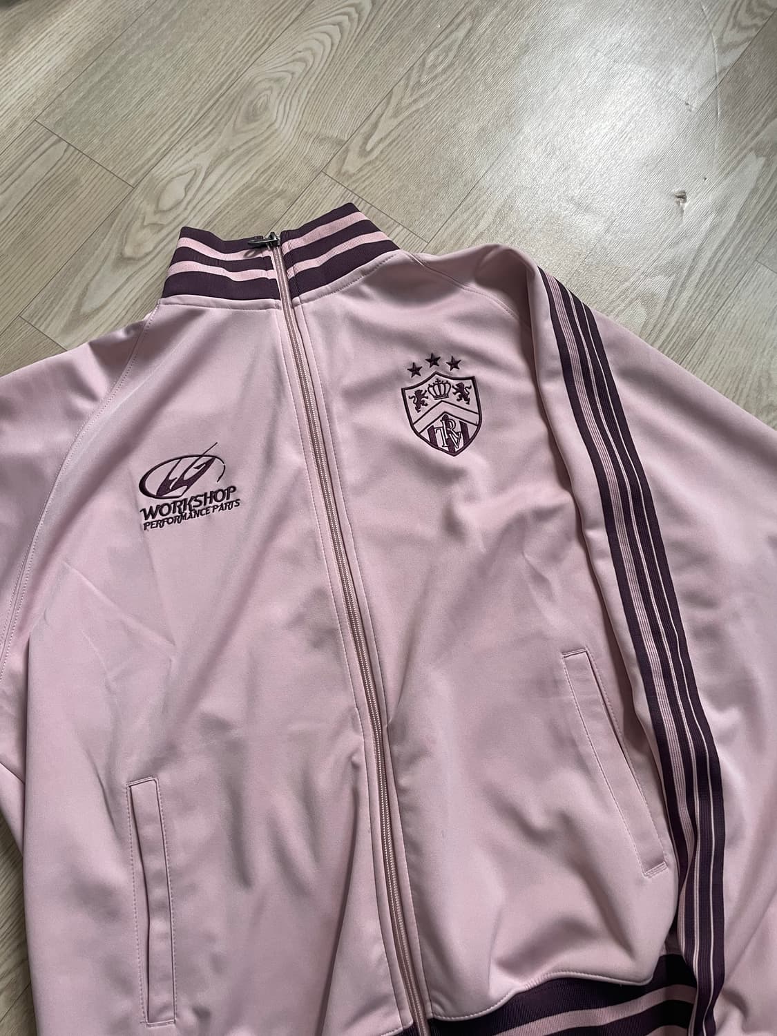 [L사이즈] 트래블(Travel) 져지 트랙 자켓 - 핑크 (상태 최상) 상품이미지1