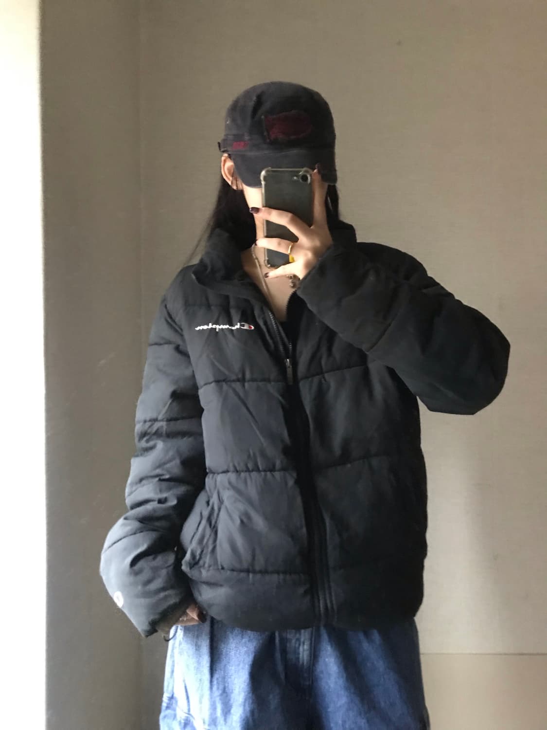 챔피온 블랙 패딩 상품이미지5