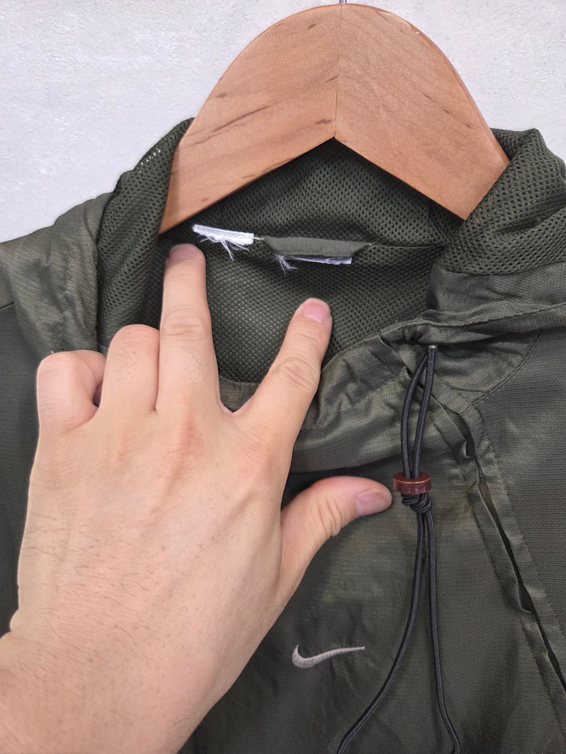 나이키 올드스쿨 빈티지 사선 투웨이지퍼 바람막이 테크 자켓 m L 상품이미지10