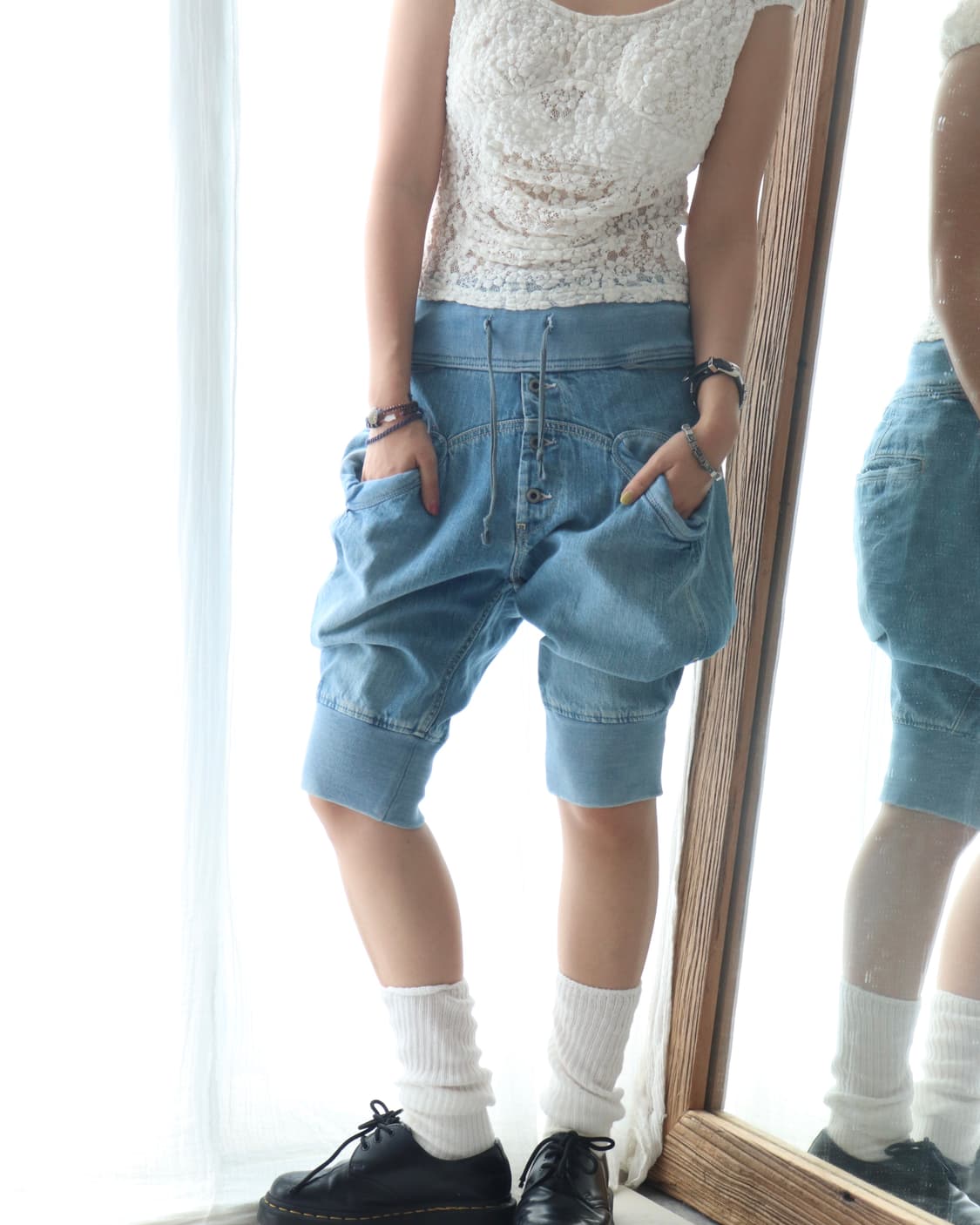 [Kapital] Denim Sarouel Capri Pants 상품이미지1