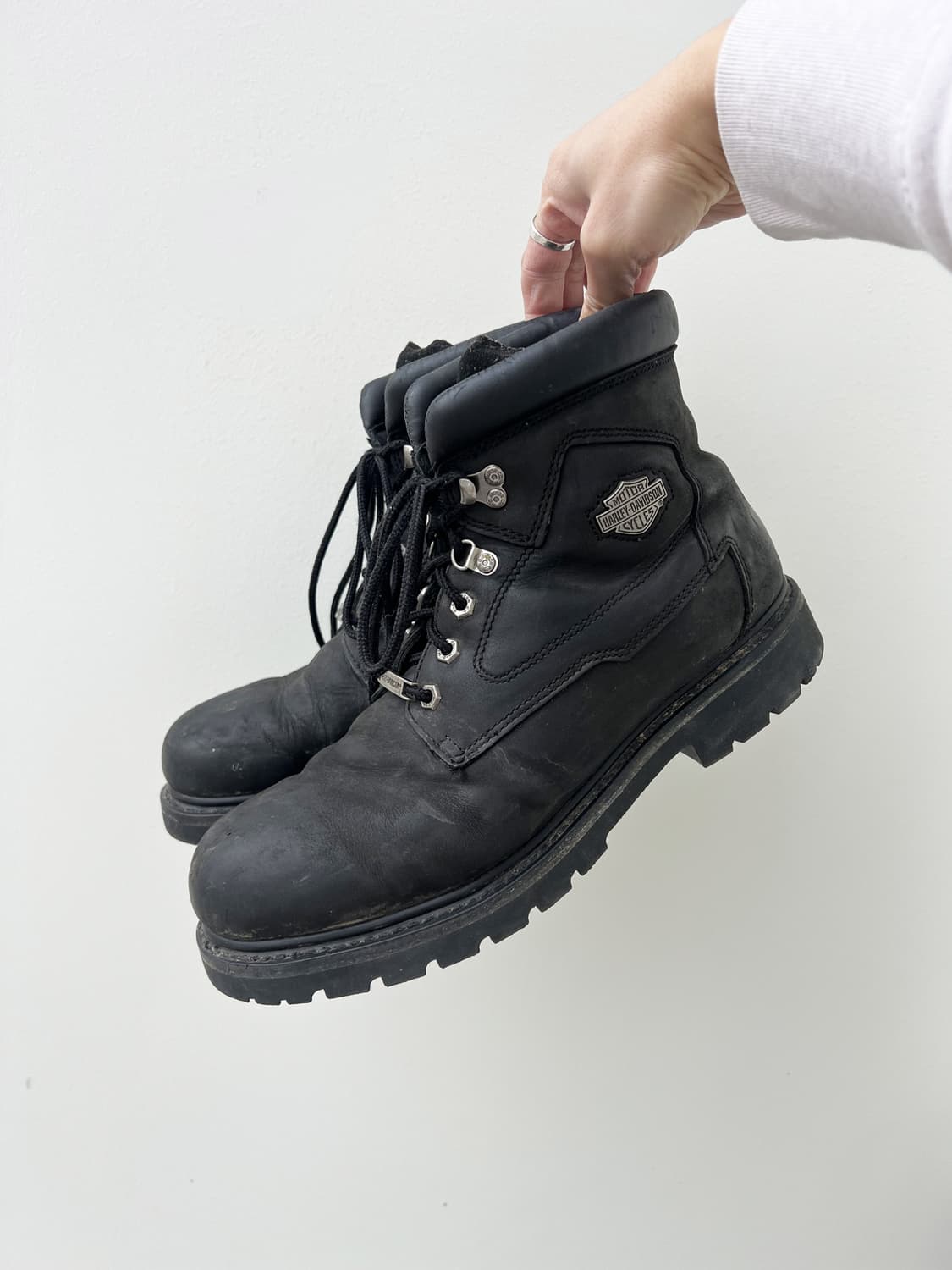 할리 데이비슨 Badlands 레더 부츠 상품이미지1