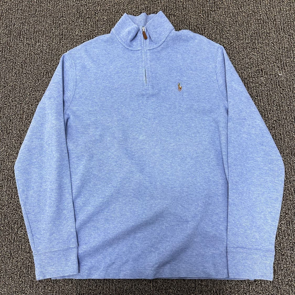 POLO 폴로 랄프로렌 반집업 니트 블루 M 상품이미지1