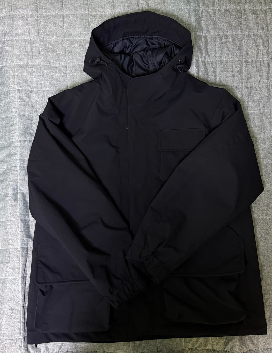 GU 엔지니어드가먼츠 패딩 쉘 파카 네이비 S 상품이미지4