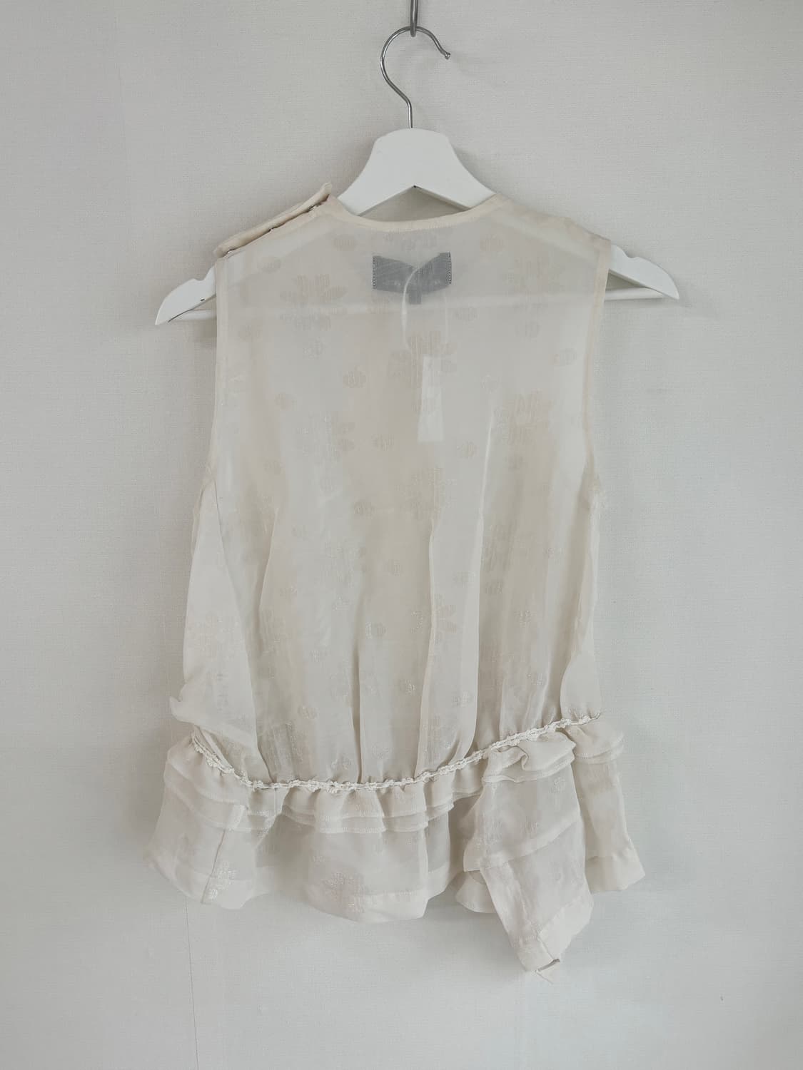 comme des garcons flower frill sleeveles 상품이미지5