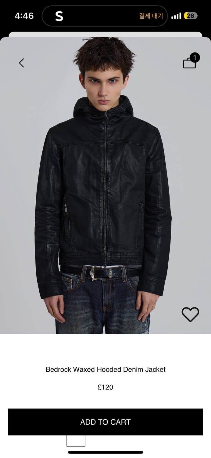 jaded london 제이디드런던 워시드후드데님자켓 상품이미지5