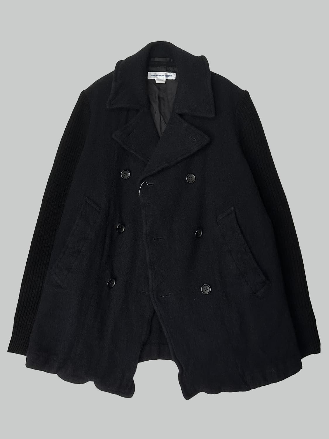 꼼데가르송 셔츠 축융 울 피코트 상품이미지3