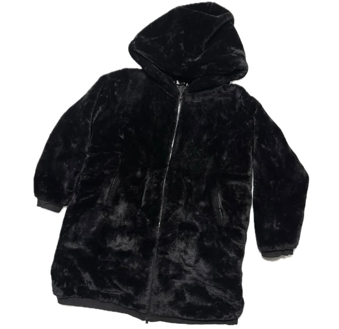 후디드 퍼 코트 상품이미지1