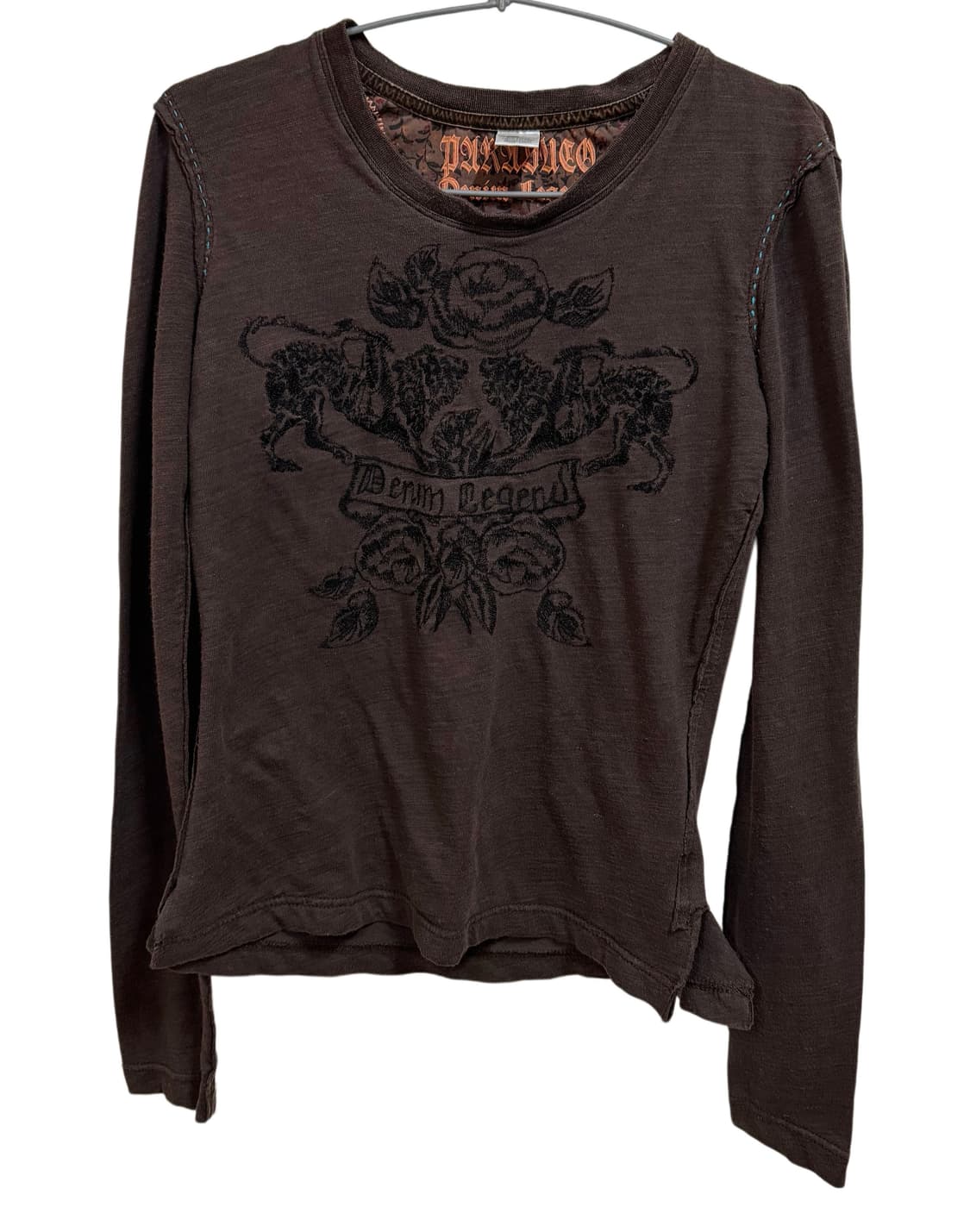 y2k 펑크 빈티지 에스닉 롱슬리브 티셔츠 상품이미지1