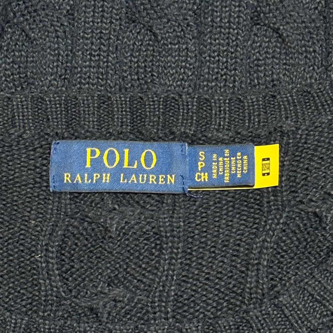 S 폴로랄프로렌 네이비 케이블 니트 상품이미지4