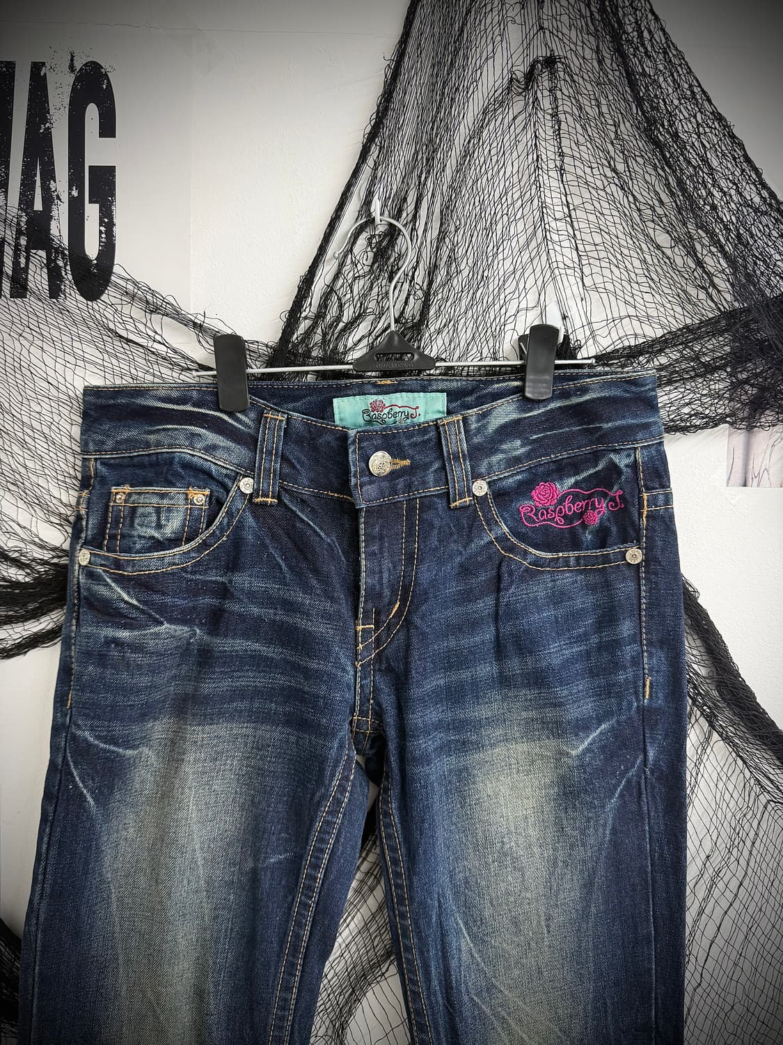 00s punk patch detailed bootscut jeans 상품이미지5